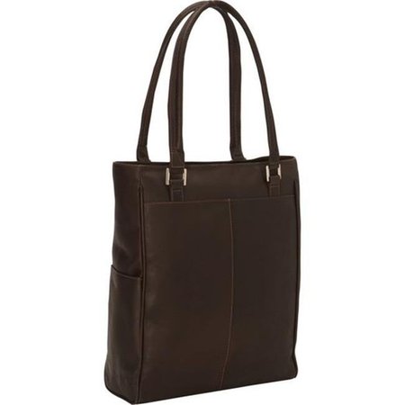 PIEL LEATHER Piel Leather 3034 - BLK Vertical Laptop Tote - Black 3034-BLK